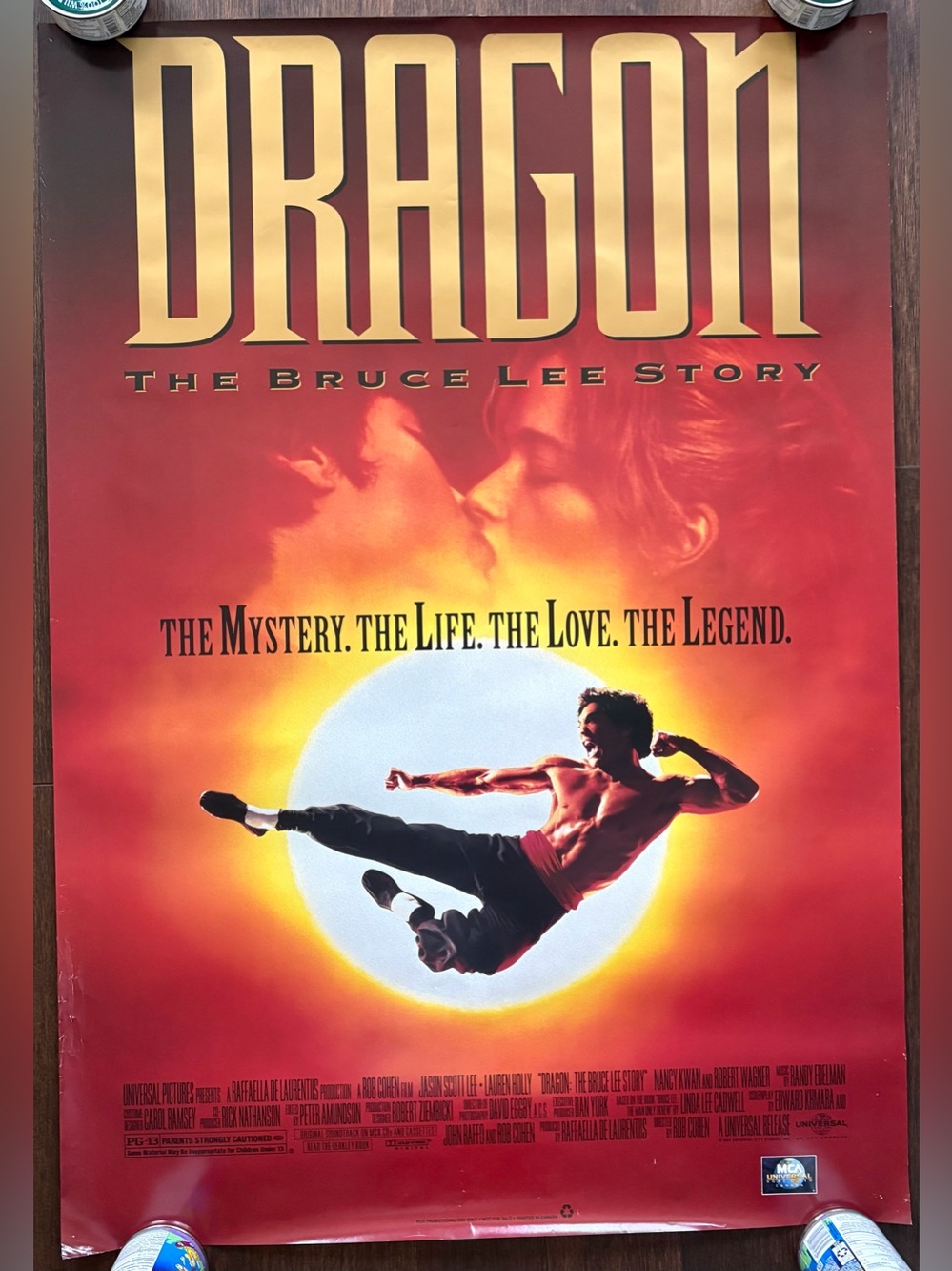 DRAGON: THE BRUCE LEE STORY Original Movie Poster - 1993 Canadian Version 27X39